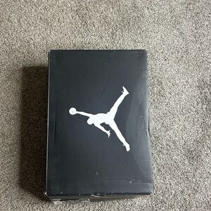 Jordan Black and White Speckled Shoe Box